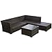 Giantex 6pc Patio Sectional Furniture Pe Wicker Rattan Sofa Set Deck Couch Outdoor