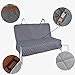 Henkelion Dog Seat Cover for Back Seat, Dog Car Seat Covers for Dogs Pets, Car Hammock for Dogs, Bench Rear Seat Cover for Dogs, Waterproof Protective Dog Seat Covers for Cars SUV Trucks - Grey