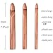 Wooden Crochet Hooks Set 15/20/25mm, 3pcs Bamboo Handcrafted Knitting Needles, Giant Yarn Hook, Knitting Gift for Her, Thick Wooden Hand Carved Crochet Hooks