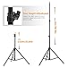 Amzdeal Photography Backdrop Stand Kit Adjustable Photo Studio Background for Video Photoshoot Portrait Non Woven White Black Green Backdrops with Carry Bag