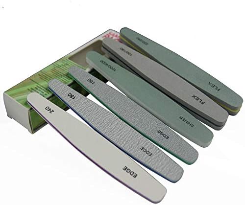 Multifunctional Nail Files for Nature Acrylic Gel Nails, Nail Files kit for Nature Acrylic Nail Professional Nail Buffers Emery Boards, Different Grit Nail File Set 6pcs