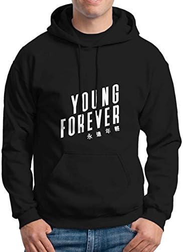 Young Forever Bts Unisex Hoodie Black Size M