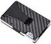 BSWolf Carbon Fiber Slim Minimalist Front Pocket Wallet Credit Card Case Holder RFID Blocking (01 carbon fiber black)