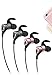 Jave Bluetooth Headphones, Bluetooth 4.1 Wireless Sports Earphones Lightweight Stereo Earbuds with Magnetic Connection, Sweatproof Sports Headset with Metallic Housing & Built-in Mic (Black)