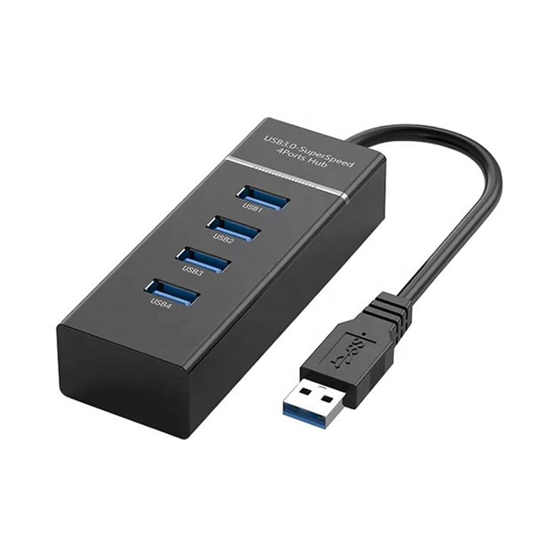 USB 3 Hub, High Speed 5 Gbps, 4-Port, 0.3m cable length, Slim Portable USB Splitter LED indication for iMac Pro, MacBook Air, Mac Mini/Pro, Surface Pro, Notebook PC, Laptop, USB Flash Drives & Mobile