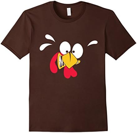 Mens Thanksviging Tshirt Gifr for Father, Mother, Children Large Brown