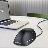 Sharkk Mouse Wired Ergonomic Vertical Mouse Optical Tracking Mouse with Adjustable DPI for Computer and Laptop