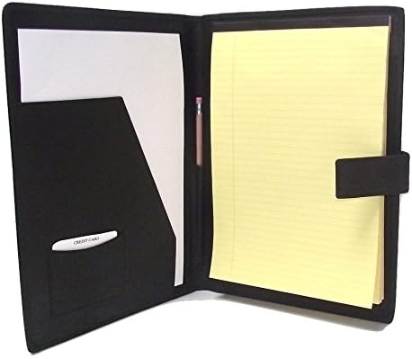 Black Leather Presentation A4 Folder Portfolio (Will Hold A4 Diary/Livescribe) IT124 (No Personalisation)