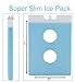CHILLERZ Large Reusable Ice Pack (4 Pack) for Lunch Box – Long-Lasting Gel - Super Slim and Lightweight Cool Cooler Packs - Makes Your Food Stay Fresh, Cold and Tasty