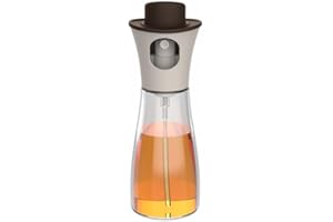 Hivelane Oil Spray Bottle, 150 mL Glass Oil Injector with Fine Mist Nozzle, Non-Slip Press Design, Refillable Cooking Oil Dis