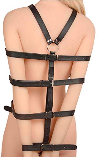 COSY-L Bandage Belt for Women PU Leather Bed Straps Restraints Sex, BDSM Under Bed Straps Adult Sexy Toys for Couples,Black