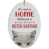 Lilac British Shorthair Cat Christmas Ornament 2024