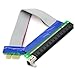 PCIE Micro pcie 1x to 16x Riser Card Adapter Extender Flex Flexible Extension Cable