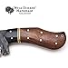 Wild Turkey Handmade Collection Full Tang 1075 High Carbon Steel Fixed Blade Knife w/Leather Sheath (1824)