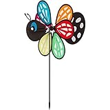 Butterfly Garden Spinner Windmill (12-in Diameter)--Colorful Wings Twirl in the Wind