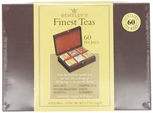 Amazon Com Bentley S Finest Teas Wood Grain Tea Chest