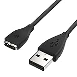 Fitbit Surge Charger, MoKo Replacement USB Data Sync Charger Charging Cable Cord for Fitbit Surgee Fitness Smartwatch, BLACK