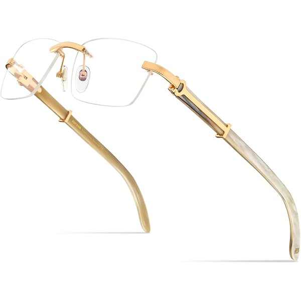 Fundamentals F201 Eyeglasses Gold 53mm Fundamentals F201 YG 55-20-145 Yellow Gold Metal Full Rim  main image 2