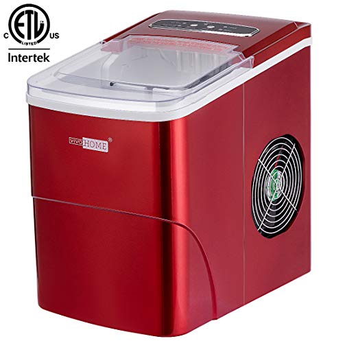 VIVOHOME Countertop Ice Maker Machine with Full Visible Window, 26 lbs
