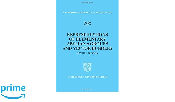 Representations Of Elementary Abelian P Groups And Vector - 