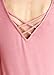 Emmalise Womens High Low Scoop Neck Top w Strap Back, Side Slit, 1/2 Sleeve Shirt - Jr Size
