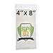 5 Pack - Extra Large 4 X 8 Badge Holders (Really Big) 4X8 Inch Big Credential Plastic ID Protector Sleeves for Sporting Events & Concert Tickets - 3 Lanyard Slots at Top to Work with Any Lanyard