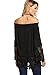 ROMWE Women's Off Shoulder Floral Lace Long Sleeve T-shirt Blouse Top