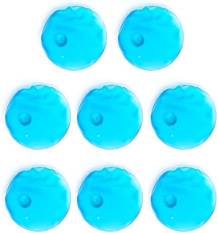 Instant Reusable Snap to Heat Comfortable Hand Warmers Heating Pad Multi Use Pain Relief Hot/Cold Natural Heat Packs, Reheat and Reusable, Portable and Moldable Shape, Round, Set of 8 - Etienne Alair
