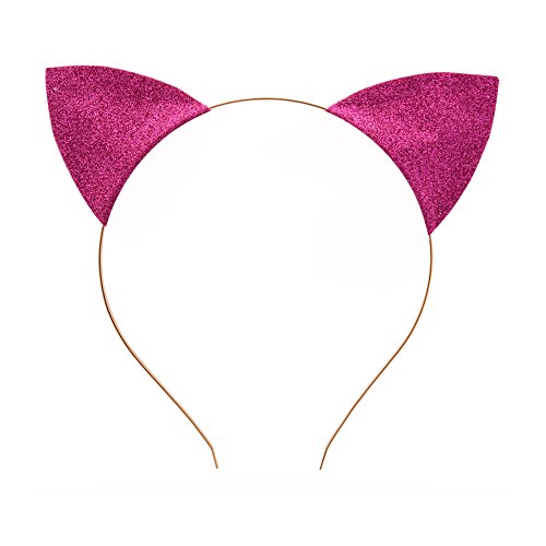 Mullsan 10 pieces Womens Costume Glitter Cat Ears Girls Headband Hairband - Image 3