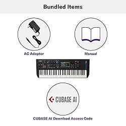 Yamaha MODX6+ 61-Key Synthesizer Workstation , Black