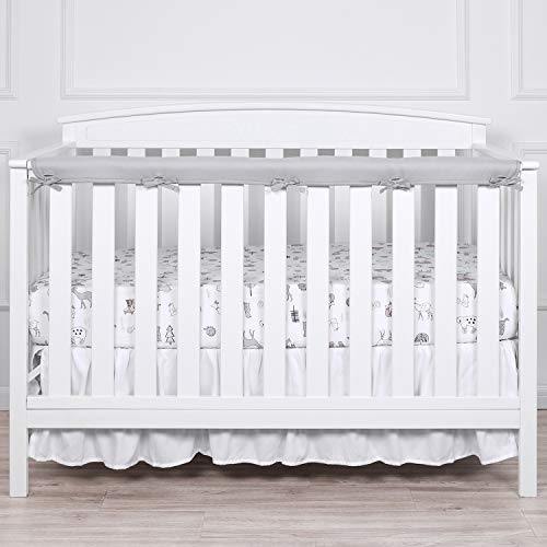 TILLYOU 1-Pack Padded Baby Crib Rail Cover Protector Safe Teething