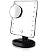 Usnaturals LED Lighted Makeup Mirror with Lights +Removal 10x Magnification Spot+Free User Guide-Tabletop Cosmetic Shaving Mirror