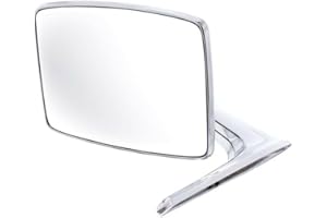 United Pacific Chrome Exterior Mirror, Left or Right Side, Compatible with Ford 1966-1977 Bronco and 1967-79 Truck