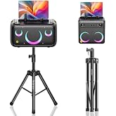 Ikarao Break X2 Karaoke Machine for Adult Bundle with Speaker Stand Adjustable Height 36"-47"