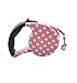 Blovess Yueton 16.5 ft Pet Dog Cat Puppy Retractable Leash Traction Rope Walking Lead Leash (Pink)