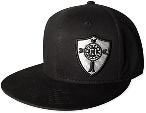 Three Percenter Stretch-Fit - Crusader Shield - Black &amp; White