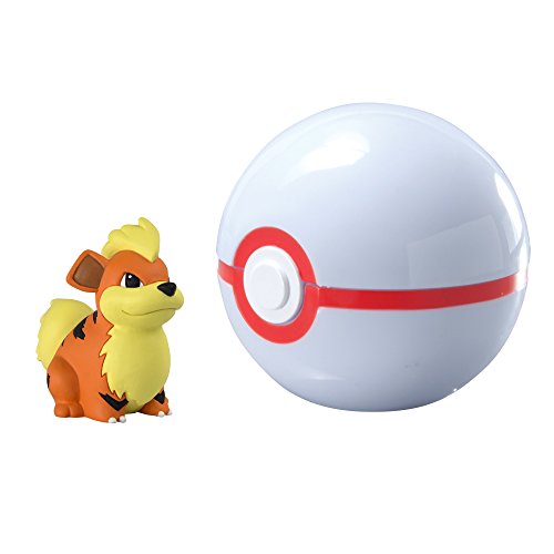 Pokémon clip and carry poké ball, growlithe and premier ball