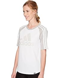adidas Badge of Sport - Camiseta de béisbol para mujer