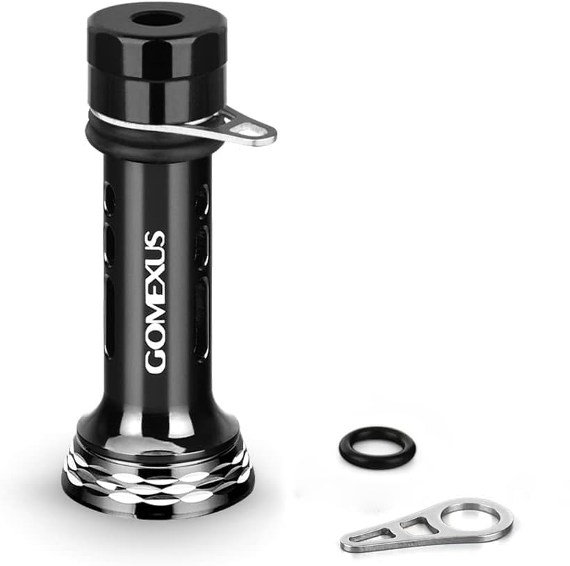 ゴメクサス R4-P リールスタンド 48mm　スピニングリール 保護用 ダイワ (Daiwa) シマノ (Shimano) アルテグラ　イグジスト　ステラ　エギ掛け ウエイト付き バランサー　ランガン釣り　7.6g超軽量　釣り道具　簡単取り付け の商品画像
