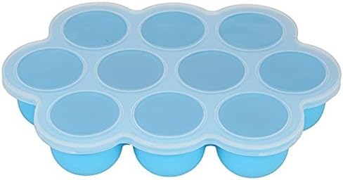 LCYCN Silicone Freezer Tray For Baby Food Storage Reusable Baby Food Storage Containers - Silicone Freezer Trays For Microwave, Oven And Dishwasher,Blue
