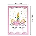 EIXJA 40 Plastic Unicorn Party Bags Birthday Party Gift Bags for Unicorn Party Supplies Baby Shower Unicorn Party Favors