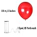 Treasures Gifted Metallic Red Balloons - 100 Pack Pearlized Ruby Red Latex Balloons 12in - Globos Metalicos Rojos - Globos Rojos Metalicos