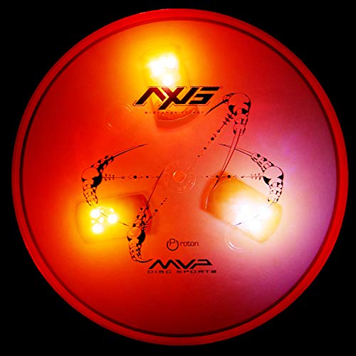 MVP Disc Golf Flat LED Trilite Disc Golf Lights (Pack of 10) (Blue