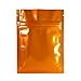 100 Durable Double-Sided Metallic Foil Mylar Flat Ziplock Bag 7.5x10cm (3x4
