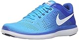 Nike Women's Flex 2016 RN Running Shoe, Glow/White/Racer Blue/Midnight Navy, 9 B US