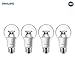 Philips LED Dimmable A19 Soft White Light Bulb with Warm Glow Effect: 800-Lumen, 2700-2200-Kelvin (60-Watt Equivalent), E26 Base, Clear, 4-Pack