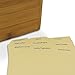 Cookbook People Moderna Design Engraved Recipe Box Personalized Option for 4x6 Cards - Includes Dividers