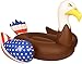 Coconut Float Pool Floats; Bald Eagle Pool Raft, 6.5 Ft