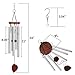 VenKoda 2 Pack Amazing Grace Wind Chimes Outdoor Large Deep Tone Sympathy Wind Chime Memorial Mother Gifts Metal Garden Decoration Patio Porch Remembrance Bell Wind Chime for Funeral -24 Inch