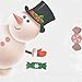 Shine-Co Happy Christmas Decorations Window Clings Wall Sticker Decals for Home Office Party Decor (Cute Santa and Snowman)